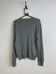 Grey Ralph Lauren V-neck Jumper Men's Small