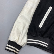 Black and White Baseball Jacket Women's Large