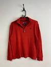 Red CHAPS 1/4 Zip-up Jumper Women's Medium