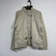Vintage 90s Grey Nike Quilted Jacket Women's Large