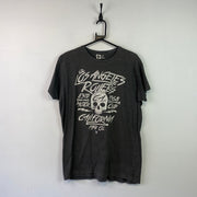 Black Graphic Print T-Shirt XL