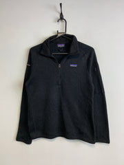 Black Patagonia Half Zip-up Fleece Women's Medium