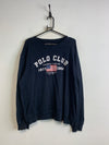 Navy Polo Club Print Sweatshirt Men's XL