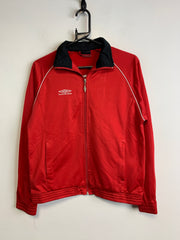 00s Red Umbro Track Jacket Women's Medium