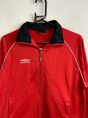 00s Red Umbro Track Jacket Women's Medium