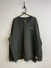 Grey Carhartt Embroidery V-neck Sweatshirt Men's XXL