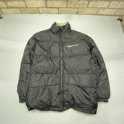 Vintage Black Reebok Puffer Jacket Men's XL