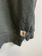 Grey Carhartt Embroidery V-neck Sweatshirt Men's XXL