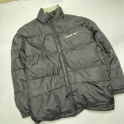 Vintage Black Reebok Puffer Jacket Men's XL