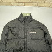 Vintage Black Reebok Puffer Jacket Men's XL