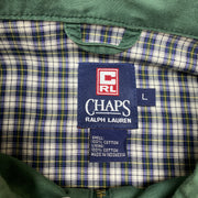 Sunfaded Green Chaps Harrington Jacket Men's Large