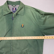 Sunfaded Green Chaps Harrington Jacket Men's Large