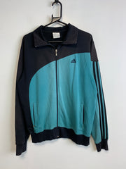 Black and Blue Adidas Track Jacket Men's Medium