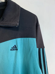 Black and Blue Adidas Track Jacket Men's Medium