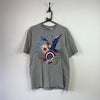 Grey Graphic Print T-Shirt Medium