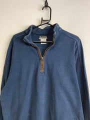 Blue Columbia 1/4 Zip-up Fleece Men's Large