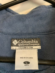 Blue Columbia 1/4 Zip-up Fleece Men's Large