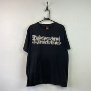 Black Graphic Print T-Shirt Large