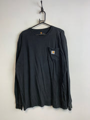 Black Carhartt Long-sleeved T-shirt Men's Large