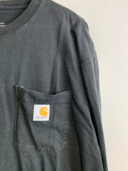 Black Carhartt Long-sleeved T-shirt Men's Large