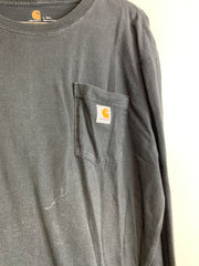 Black Carhartt Long-sleeved T-shirt Men's Large