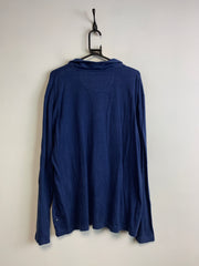 Blue CHAPS 1/4 Zip-up Jumper Men's XL