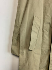 Khaki Beige Lacoste Long Coat Men's Large