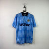 Manchester City 1989 Retro Football Shirt Medium