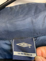 00s Navy and Grey Umbro Jacket Men's XL