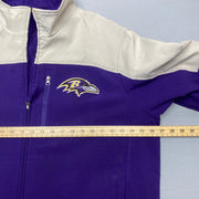 Purple and White NFL Soft Shell Jacket Men's XL