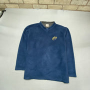 Vintage Blue Screen Stars Fleece Men's Medium