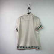 White Graphic Print T-Shirt Small