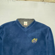 Vintage Blue Screen Stars Fleece Men's Medium