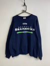 Black NFL Seahawks Print Sweatshirt Men's XL