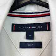 White Tommy Hilfiger Polo Shirt Medium