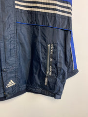 Vintage 90s Navy and Blue Adidas Reversible Jacket Men's XL