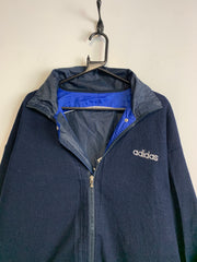 Vintage 90s Navy and Blue Adidas Reversible Jacket Men's XL