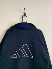 Vintage 90s Navy and Blue Adidas Reversible Jacket Men's XL