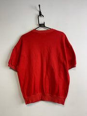 Red Ferrari Embroidery Short-sleeved Sweatshirt Men's Large