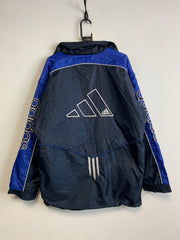 Vintage 90s Navy and Blue Adidas Reversible Jacket Men's XL