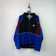 Vintage 90s Black and Blue Adidas Windbreaker Men's large