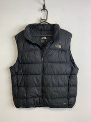 Black North Face 700 Down Puff Gilet Men's XL