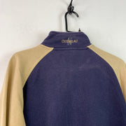 Navy and Beige Chiemgau zip up Sweatshirt Men's Medium