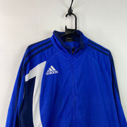 Black and Blue Adidas Track Jacket Men's Small