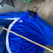 Black and Blue Adidas Track Jacket Men's Small