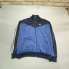 Vintage Black and Blue Fred Perry Track Jacket Men's Large