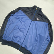 Vintage Black and Blue Fred Perry Track Jacket Men's Large