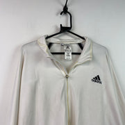 White Adidas Track Jacket Men's XL