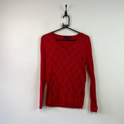 Red Tommy Hilfiger Jumper Women's Small