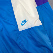 Vintage 90s Blue and White Nike Windbreaker Men's Medium